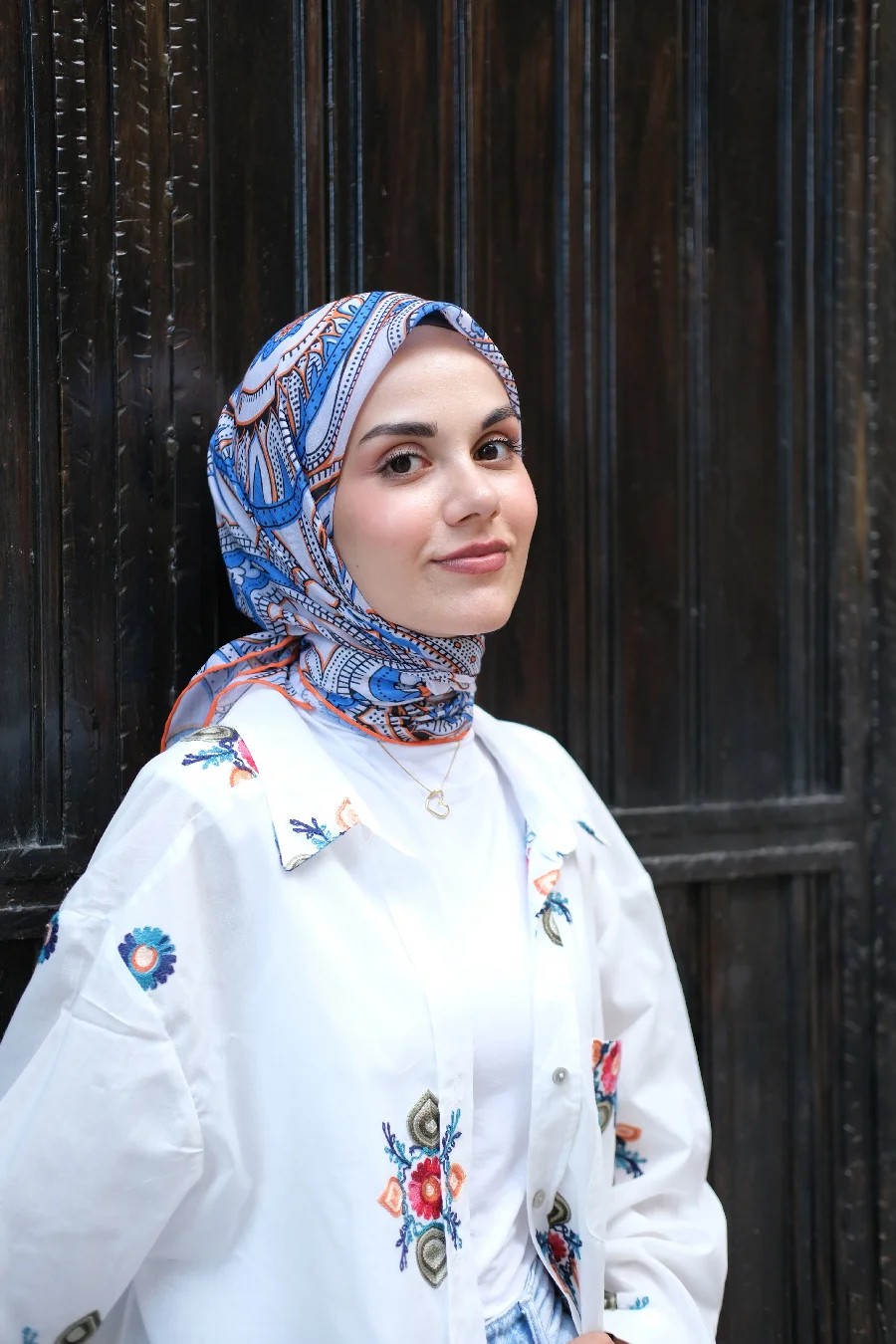 Etnik Desenli Soft Eşarp - Görsel 4