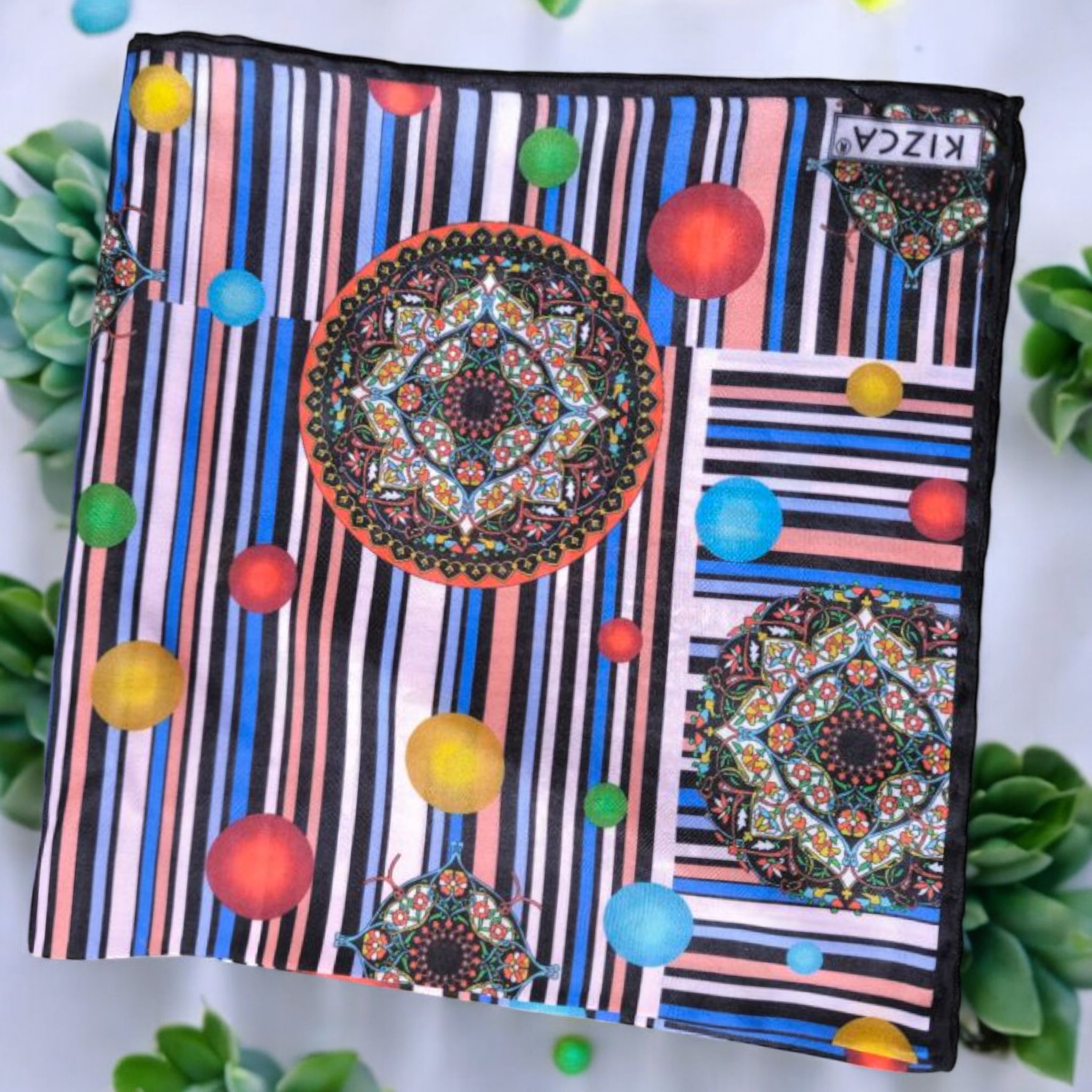 Vual İpek Bandana&Fular&Mendil 50x50 cm - Görsel 5