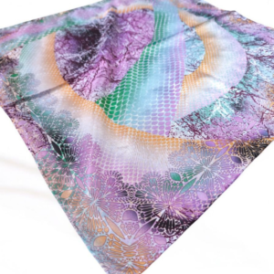 Batikli Vual İpek Fular&Bandana&Mendil 50x50 cm