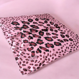 Leopar Desenli Vual İpek Bandana&Fular&Mendil 50x50 cm