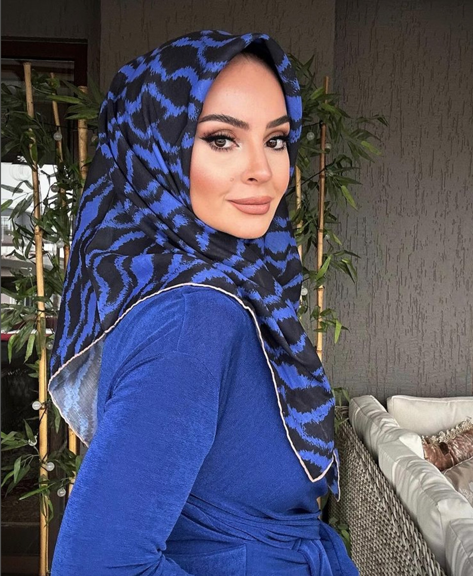Soft Eşarp Kaz Ayağı Desenli