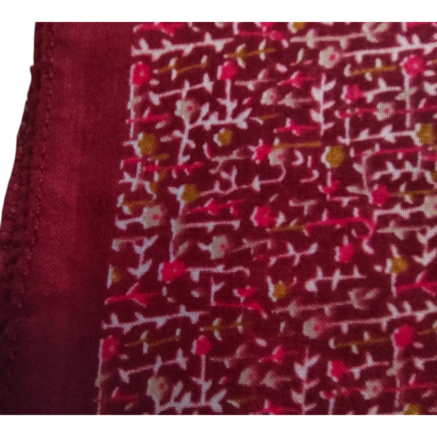 Saf Pamuk Şal - 96x96 cm - Görsel 2